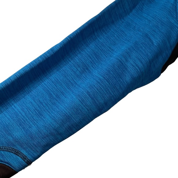 Mens zip front athletic jacket, turquoise, size large - Picture 3 of 9